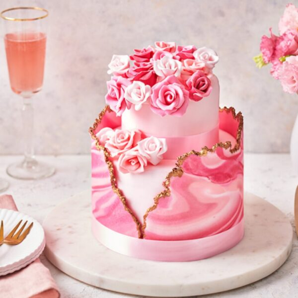 رنگ ژله ای صورتی رز کپی کیک (35 گرمی) - Image 2