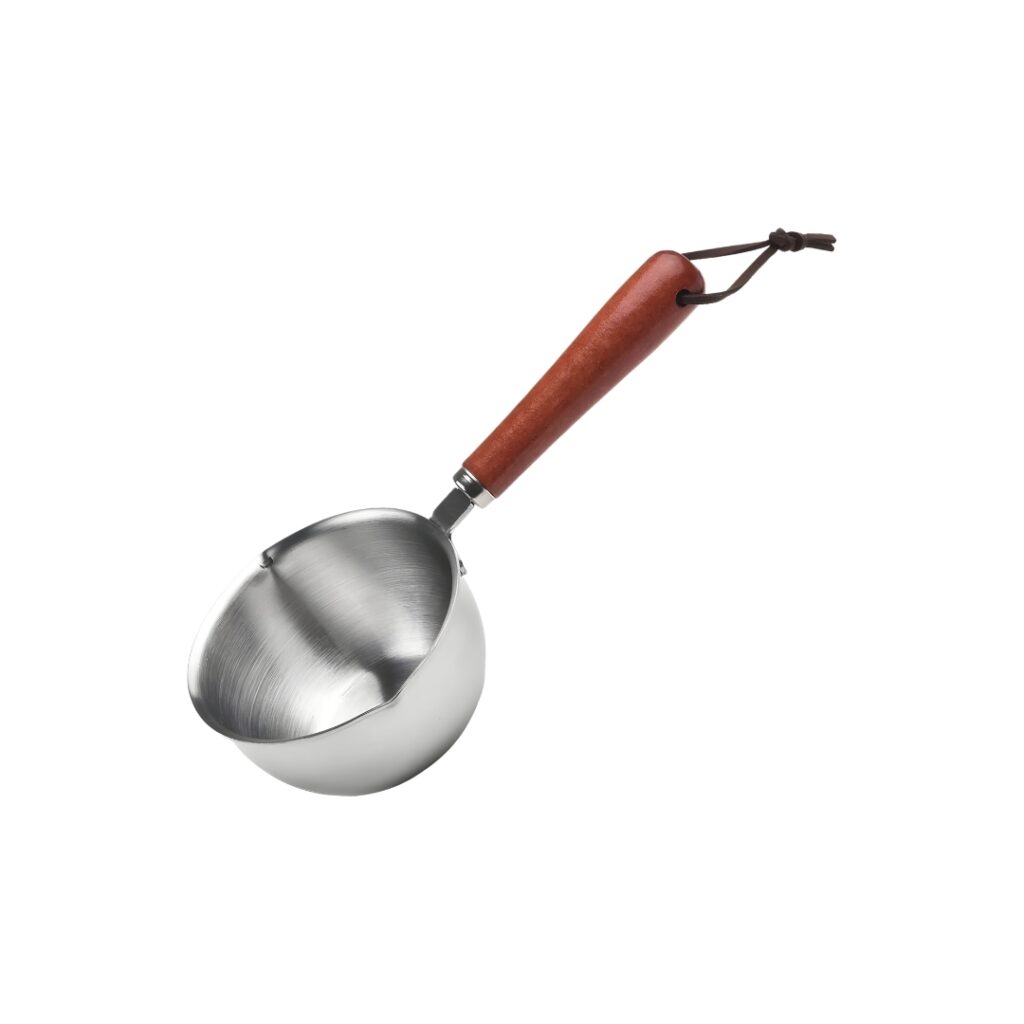 ظرف بنماری دسته چوبی (8 سانت)