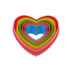 کاتر پلاستیکی دو طرفه 6 عددی قلب - Image 2