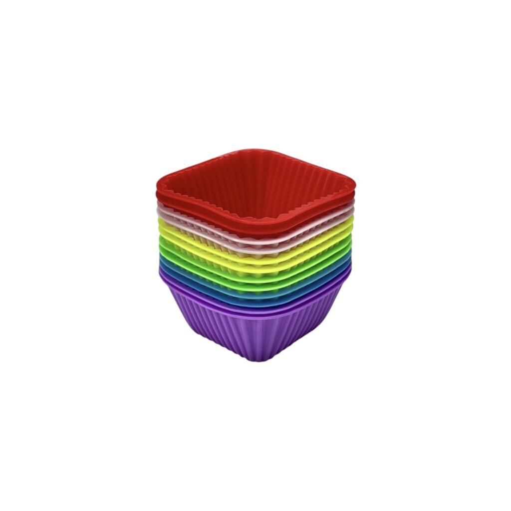 قالب سیلیکونی مافین مربع (12 عددی)