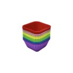 قالب سیلیکونی مافین مربع (12 عددی)